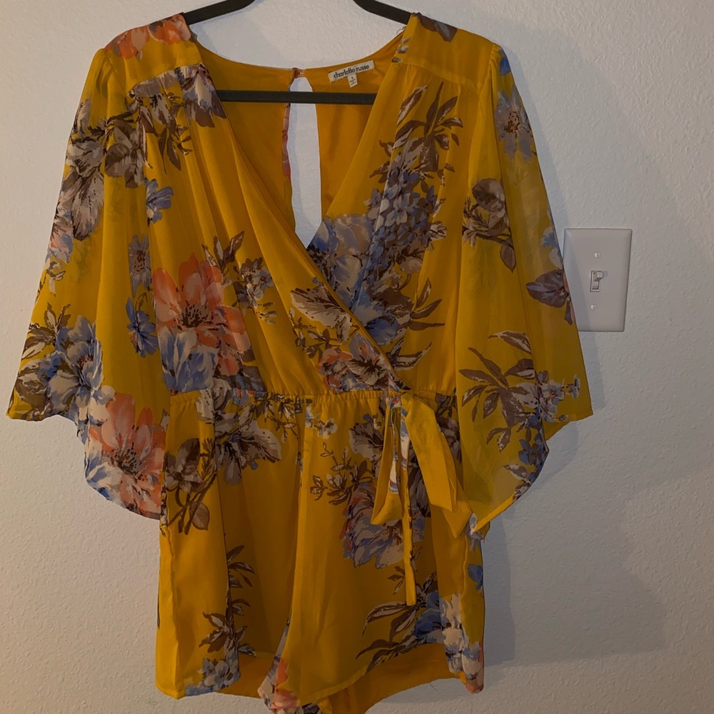 Charlotte Russe Flower Romper